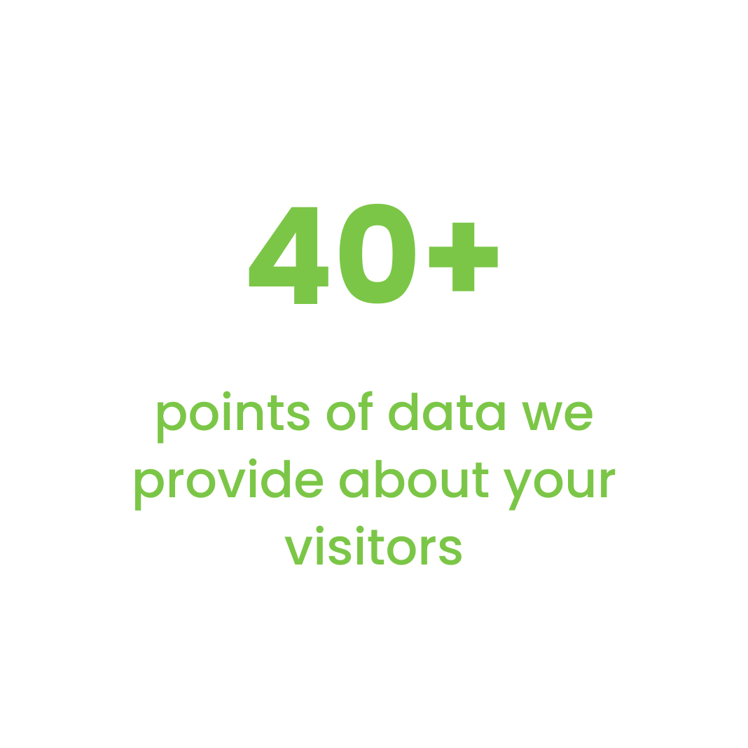 Points of Data We Provide About Your Visitors