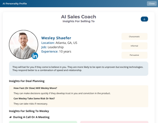 Getting to Know Your AI Sales Coach